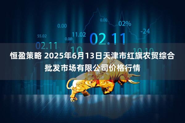 恒盈策略 2025年6月13日天津市红旗农贸综合批发市场有限公司价格行情